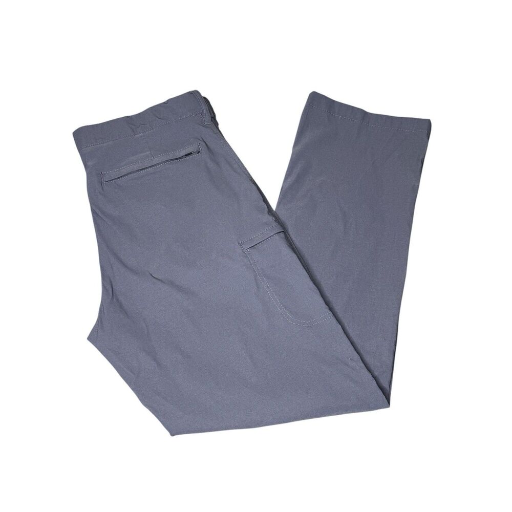 Union Bay UB Tech Pants Mens 36x32 Gray Cargo Pocket Outdoor Work Hiking Fishing